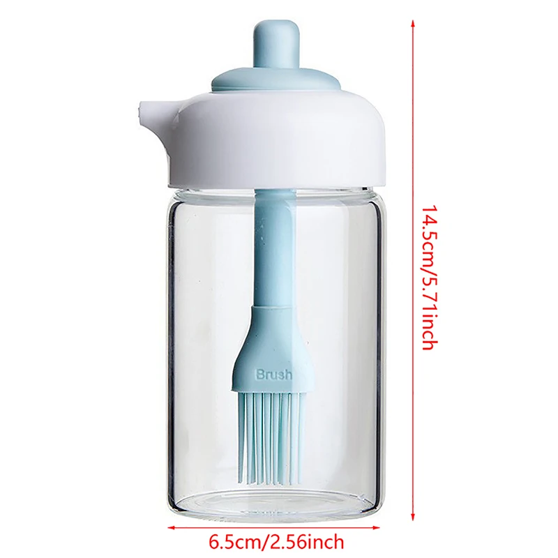 2 in 1 Oil Sprayer Multifunctional Oil Bottle with Silicone Brush BBQ Olive Oil Sprayer Kitchen Supplies