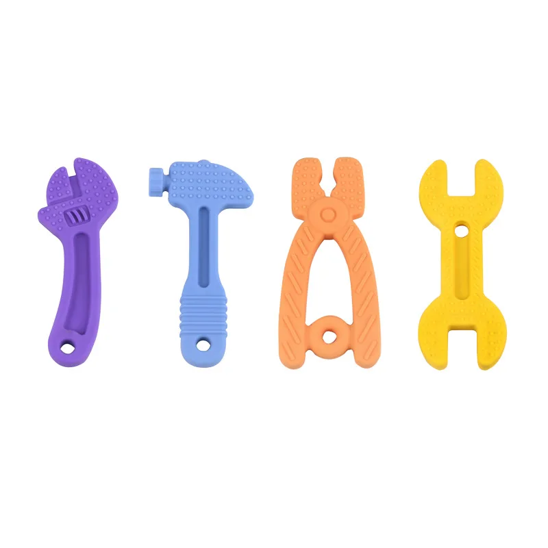 

Teething Silicone Toys 0-6 Months 6-12 Months-Soothes Baby's Sore Gum-BPA Free Silicone Gift Newborn Silicone Sucking Chew Toys