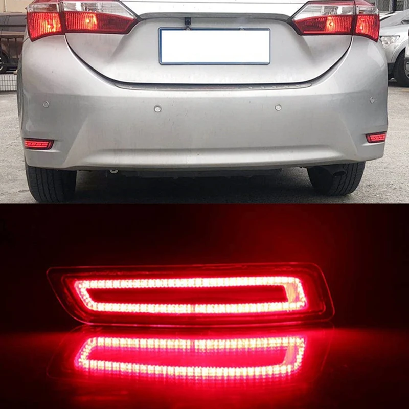 

Автомобильный Светодиодный отражатель, динамический сигнал, бампер для Toyota Corolla Altis 2014-18