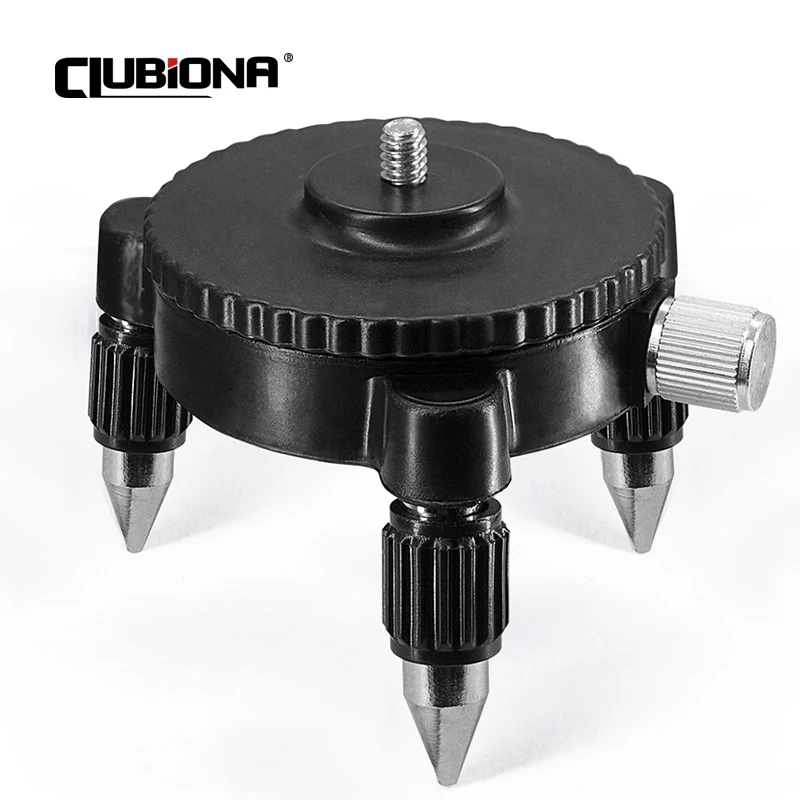 

CLUBIONA 360 Adjustable Swivel Base Tripod Adapter for 1/4" inch Laser Levels and 5/8" inch Tripod