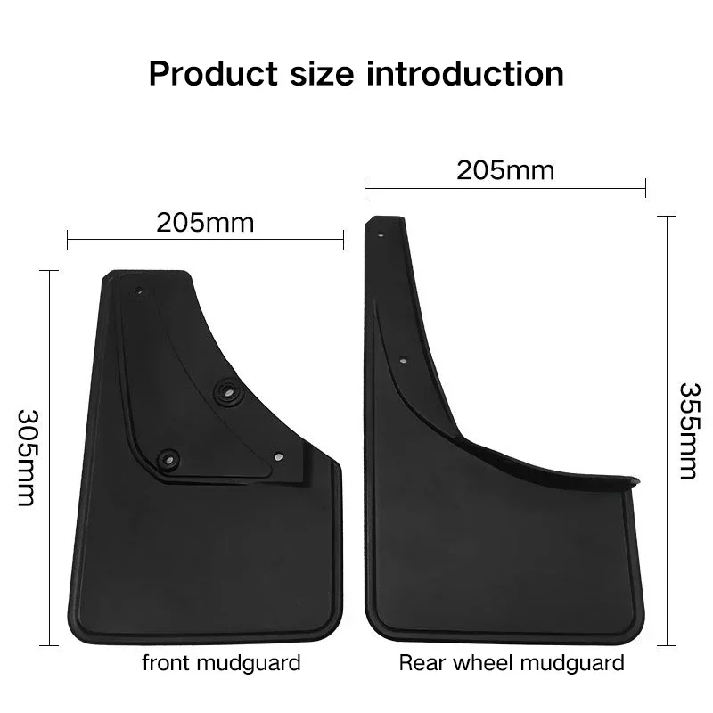 Фото Автомобильные аксессуары: Брызговики для Suzuki Jimny Sierra JB74 JB64 2022 2019-2023, передние и задние защитные щитки от грязи, брызговики-фартуки №4