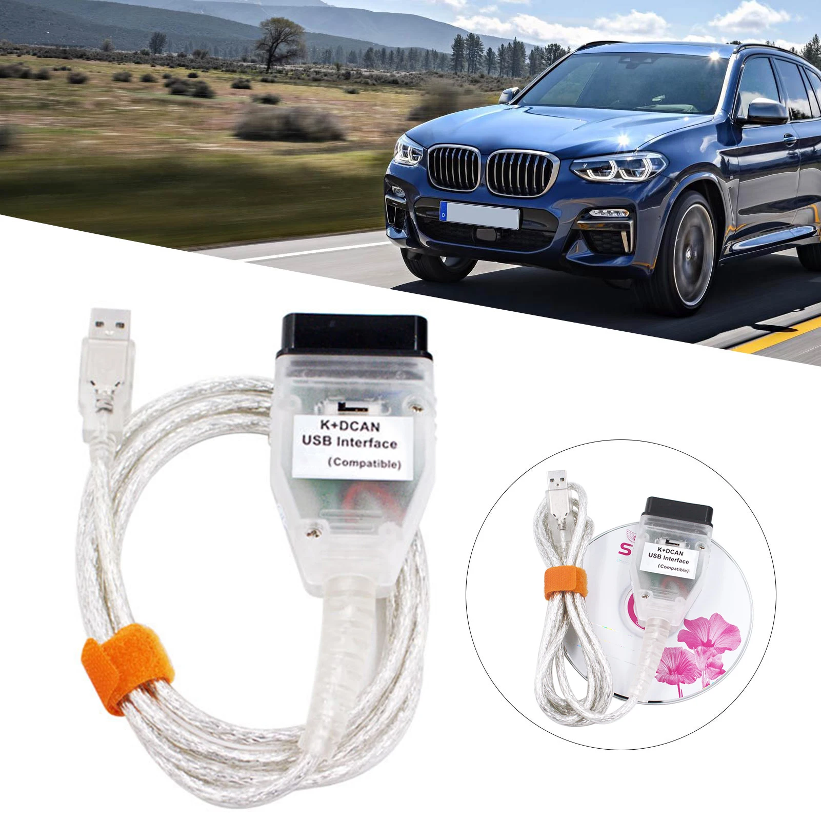 Диагностический кабель K Line для BMW сканер K-line диагностики автомобиля |