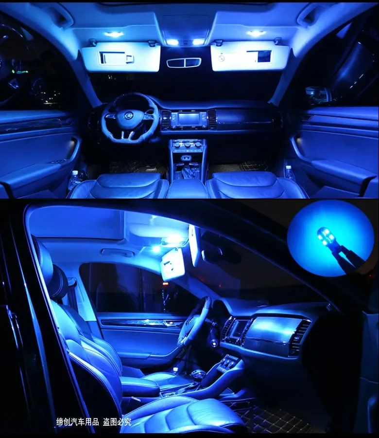 Автомобильная лампа для чтения светодиодная 9 Вт 12 В 6000 К внутренняя на крыше