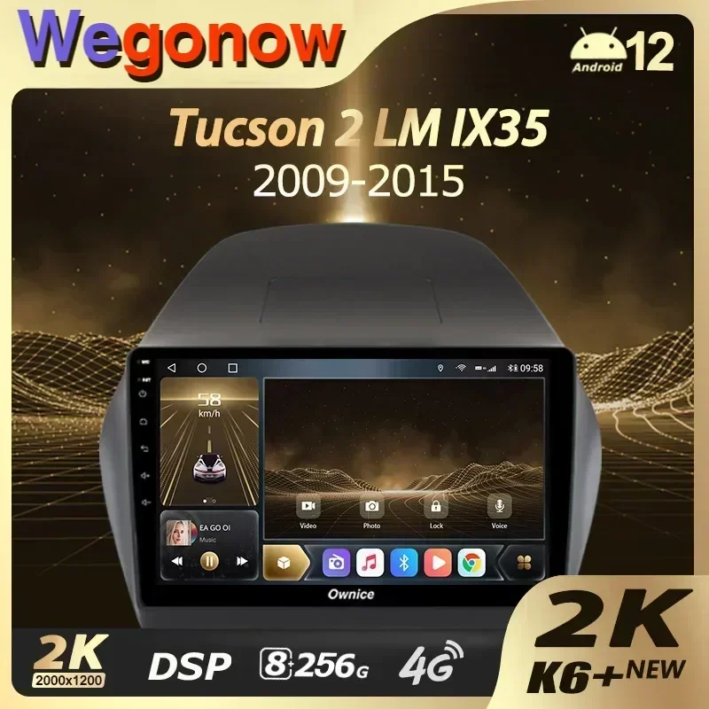 Ownice K6+ 2K для Hyundai Tucson 2 LM IX35 2009-2015 Автомобильный радиоприемник Мультимедийная