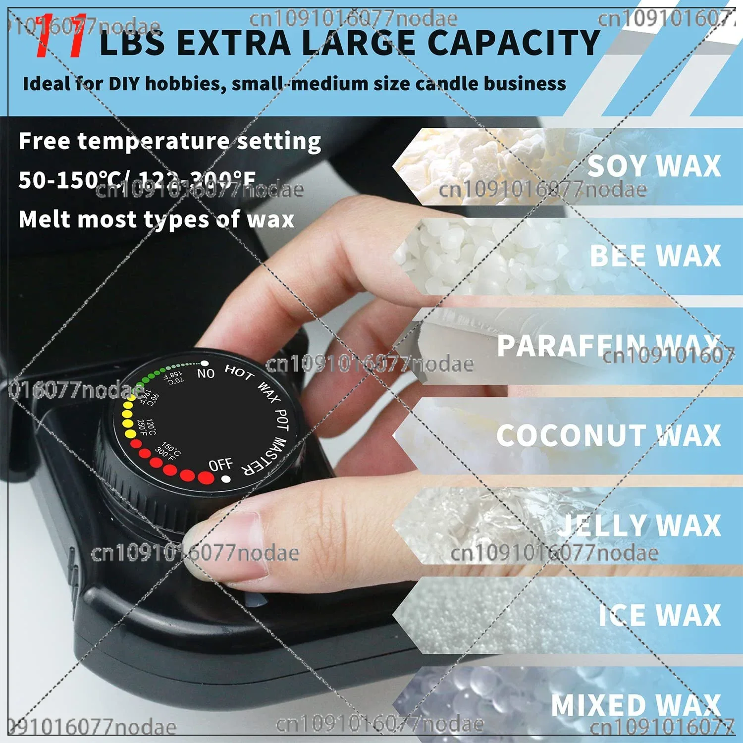 Dontalen 5л плавильный котел для свечей с антипригарным покрытием электрическая