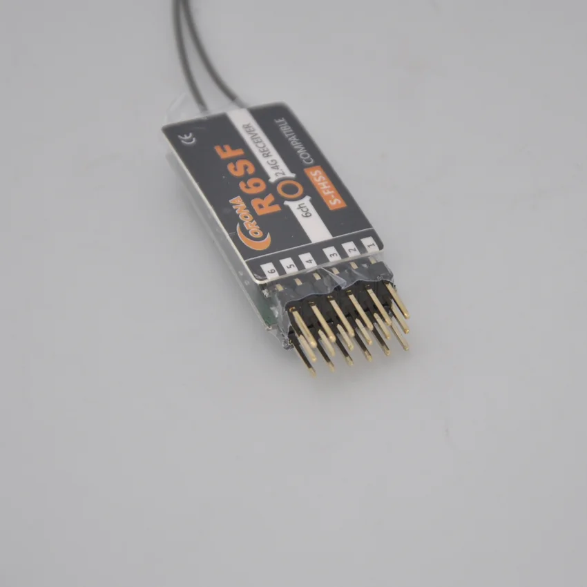 Фото Ресивер Corona R6SF 2,4 ГГц S-FHSS/FHSS FUTABA, совместимый с 6 каналами Micro S.bus №3