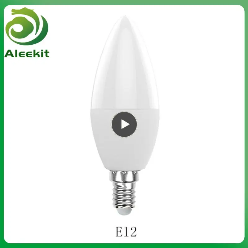 

Smart Bulb E14 E12 Wifi Rgb Colorful Lights Voice Control Tuya Bulb Lights Smart Home Timer App Remote Control