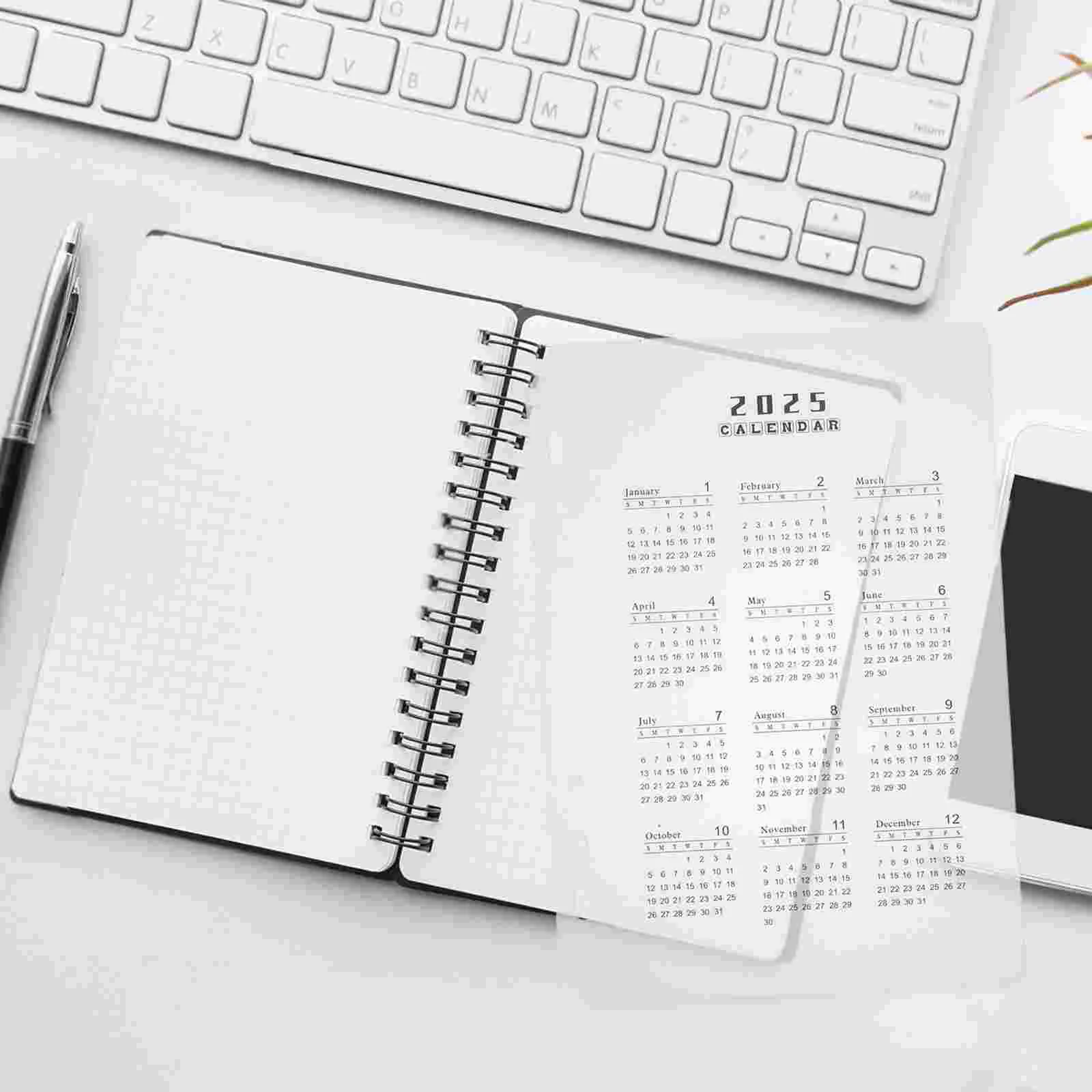 10 шт. сменные стержни для календаря на 2025 год папки с матовой рамкой ежемесячные