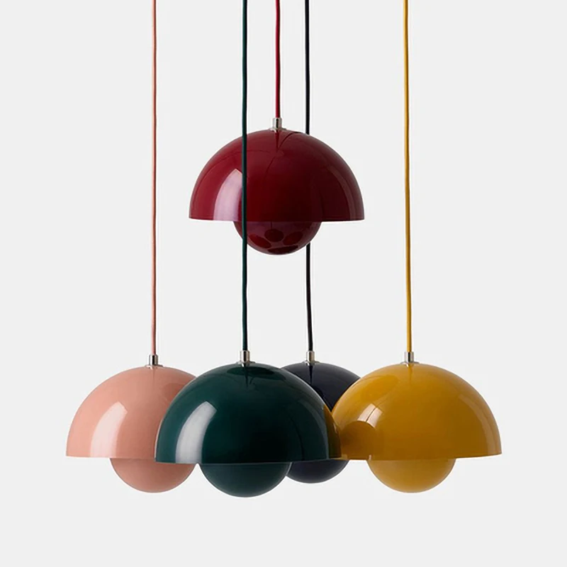 

Led Art Chandeliers Pendant Lamp Lights Room Decor Nordic color semicircular Modern Denmark indoor Kitchen bedroom Living dining
