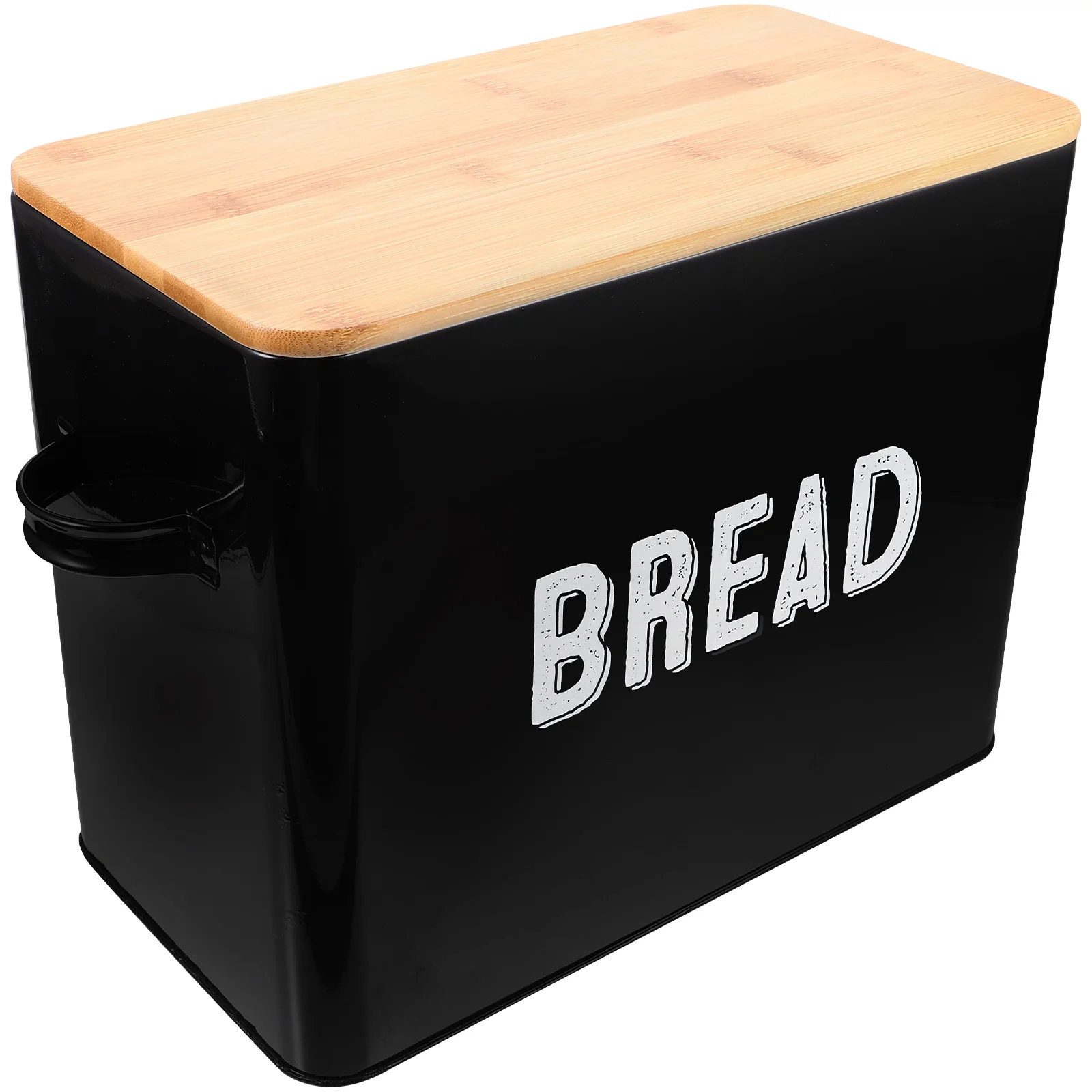 

Farmhouse Bread Box Desktop Bread Bin Metal Bread Holder Countertop Bread Box