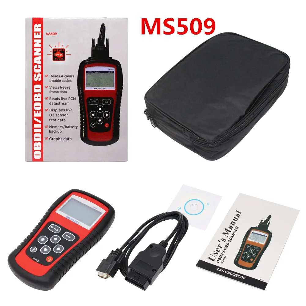 

MaxiScan MS509 OBDII OBD2 Automotive Code Reader Scanner Car Diagnostic Tool ProfessionalAutel MaxiScan MS509 Scanner