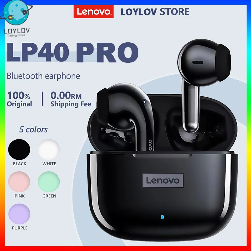 Lenovo LP40 PRO Наушники Bluetooth Беспроводные наушники Басовые с шумоподавлением С