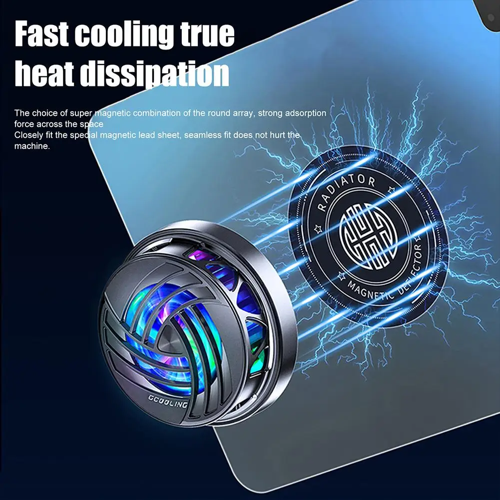 

Mobile Phone Radiator Temperature Control Digital Display Semiconductor Refrigeration Cooler Back Clip Magnetic Air Cooling Tool