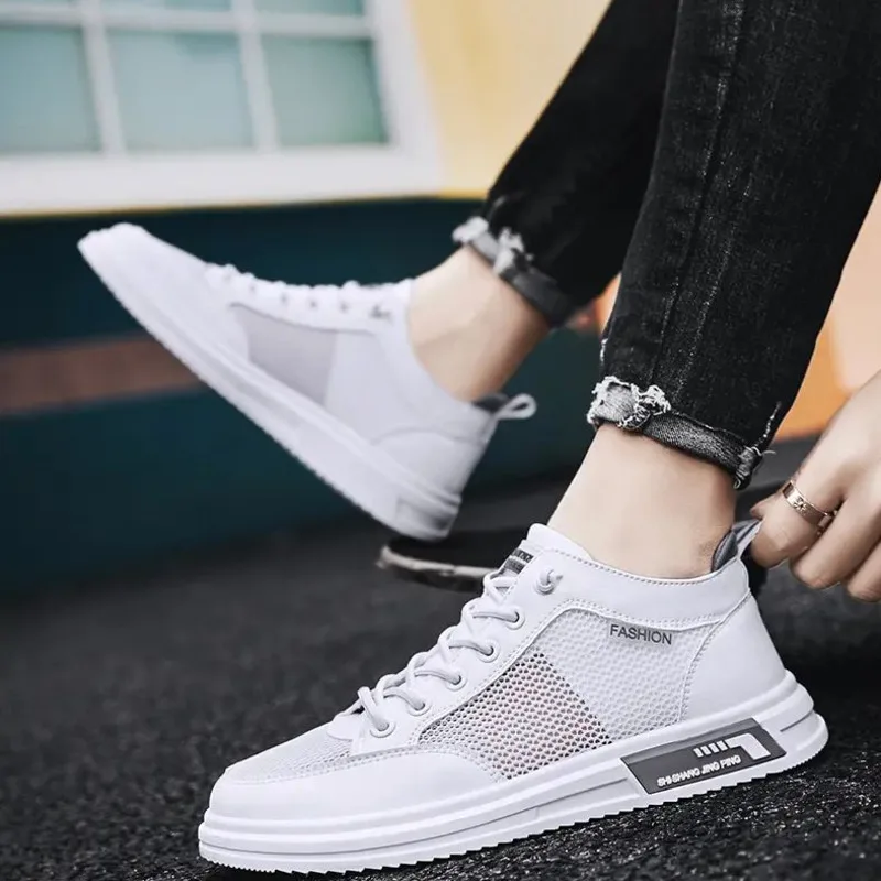 

2022 New Summer Breathable, Odorless And Antiskid Mesh Shoes, Casual And Versatile Small White Shoes And Board Shoes