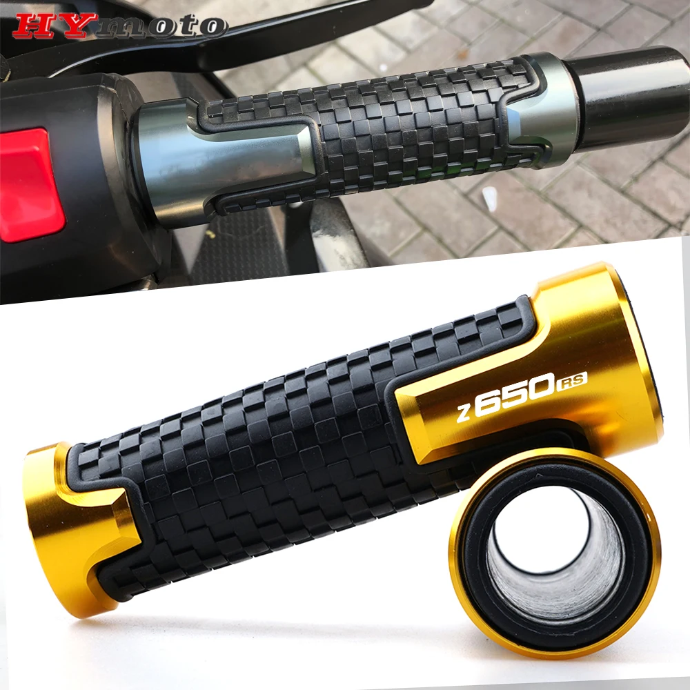 

For Kawasaki Z 650 RS Z650RS 2021-2022 2023 Universal New Motorcycle CNC Accessories Rubber Handbar Grips 7/8'' 22MM Handle Bar