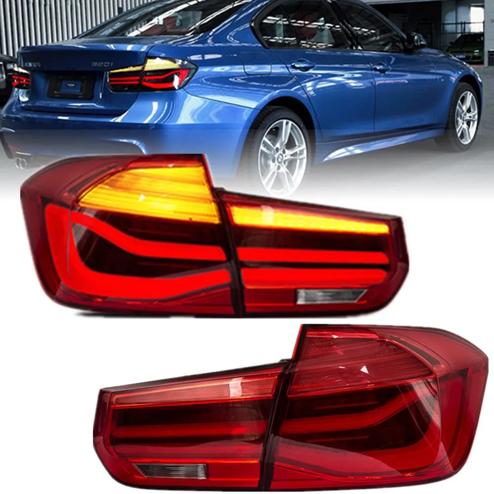 

Red LED Rear Tail Lights For BMW M3 F30 F35 F80 With Sequential Turn Signals Back Fog Brake Reverse Lights Plug And Play
