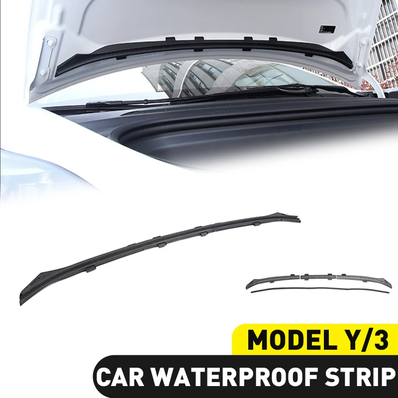 

For Tesla Model Y model 3 Front Waterproof Chassis Cover Waterproof Strip Air Inlet Protective Cover Retrofit Accessories Used