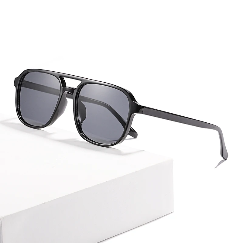 

WENLCCK Fashion polygon male toads, aviator sunglasses, PC aviator sunglasses, men's full frame glasses