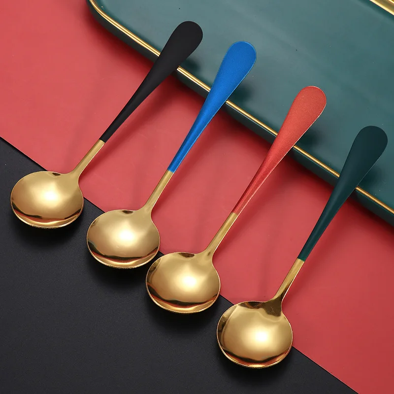 

Кофейная ложка из нержавеющей стали, ложки для десертов, тортов, фруктов, маленькая ложка для закусок, прочная кухонная посуда, инструменты