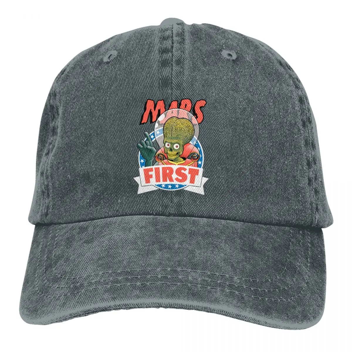 

First Baseball Caps Peaked Cap Mars Attacks Sun Shade Hats for Men