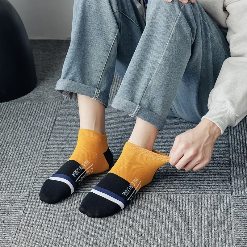 New Style 5 Pairs Women&Men Casual Fashion Cotton Contrast Color Socks for Spring and Summer