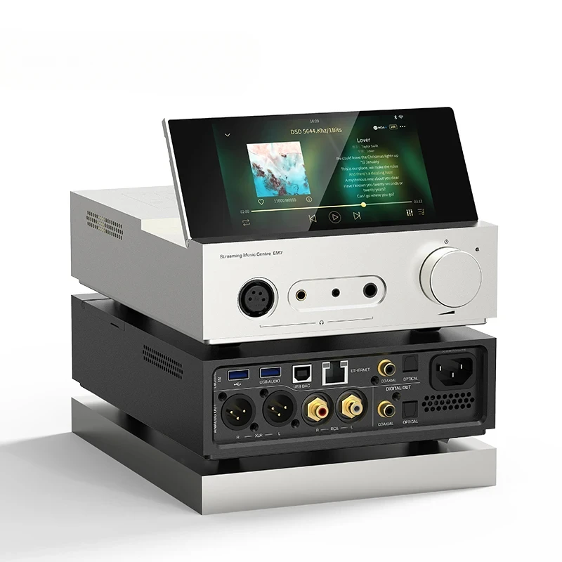 Универсальный настольный музыкальный плеер SHANLING EM7 AMP/DAC Android 10 чип ES9038Pro Snapdragon 665