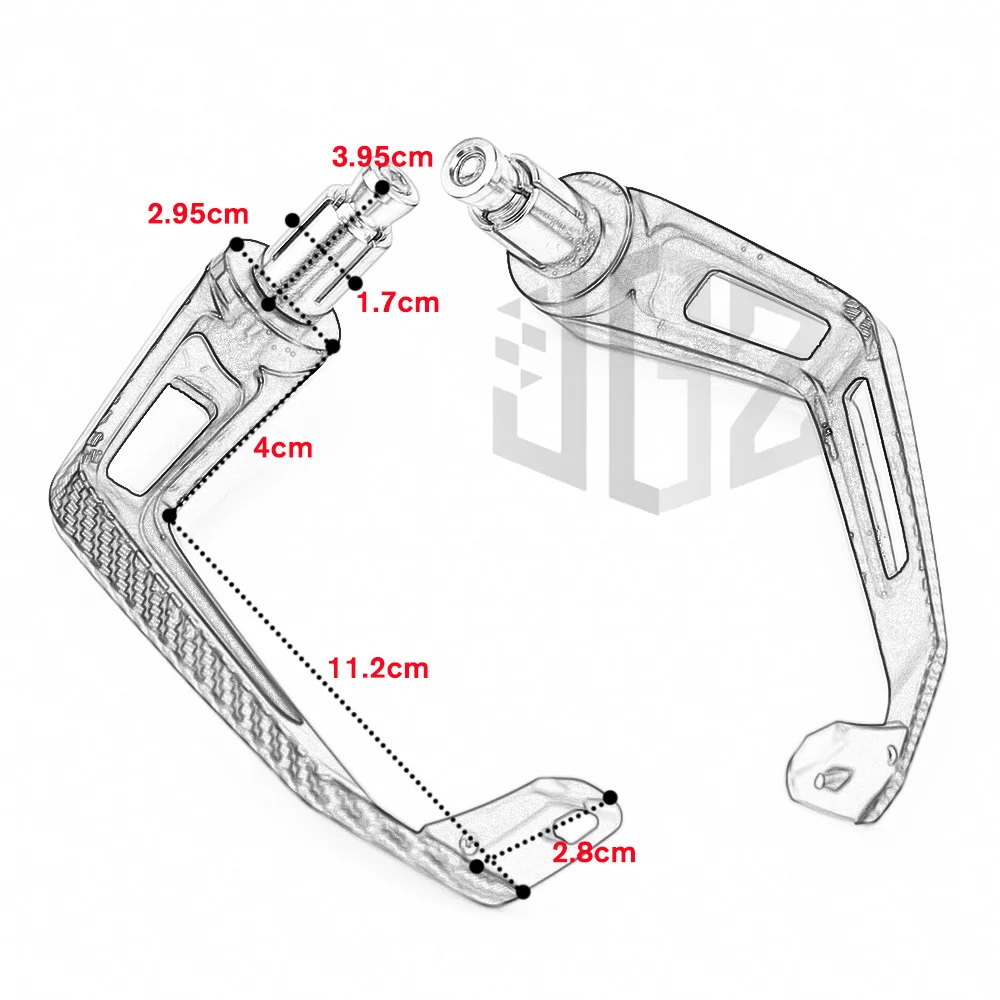Мотоциклетные аксессуары 8 мм ЧПУ алюминиевые карбоновые защитные накладки на