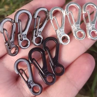 10pcs mini sf spring backpack clasps climbing carabiners equipment survival edc paracord snap hook keychainl buckle clip