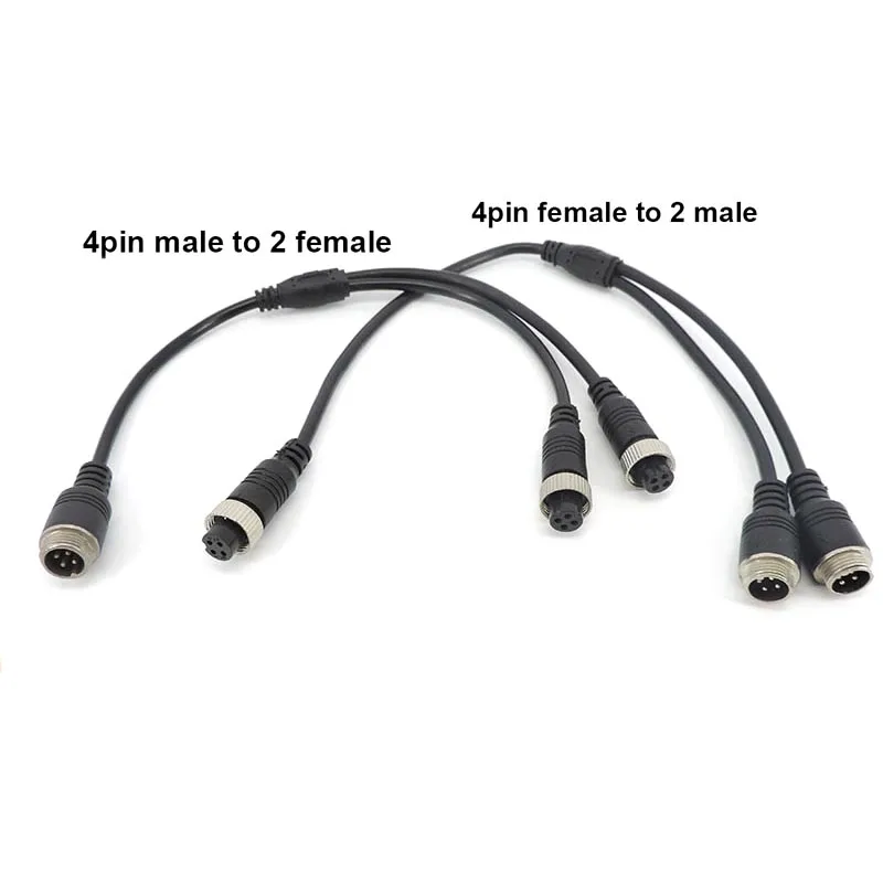 Y-образный удлинитель для камеры видеонаблюдения 4 контакта