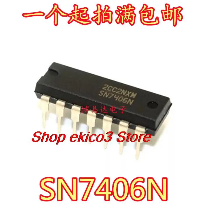 

10pieces Original stock SN7406N DIP-14 //