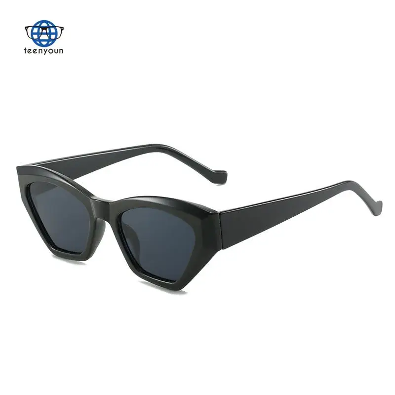 

Teenyoun 2022 New Cat Eye Sunglasses Luxury Brand Punk Water Chestnut Ins Glasses Modern Retro Cat Eye Ink Female