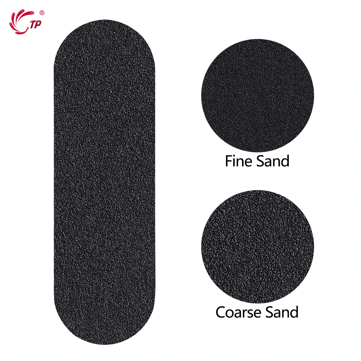 Ручка из нержавеющей стали педикюр уход за ногами с 10 наждачными салфетками для