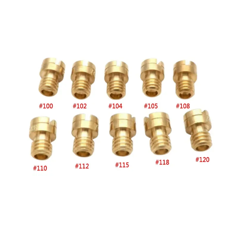 Упаковка из 10 шт. главная жиклера M4 4 мм для карбюратора GY6 50cc 139QMB PZ19 Keihin OKO KOSO PWK Mikuni Keihin