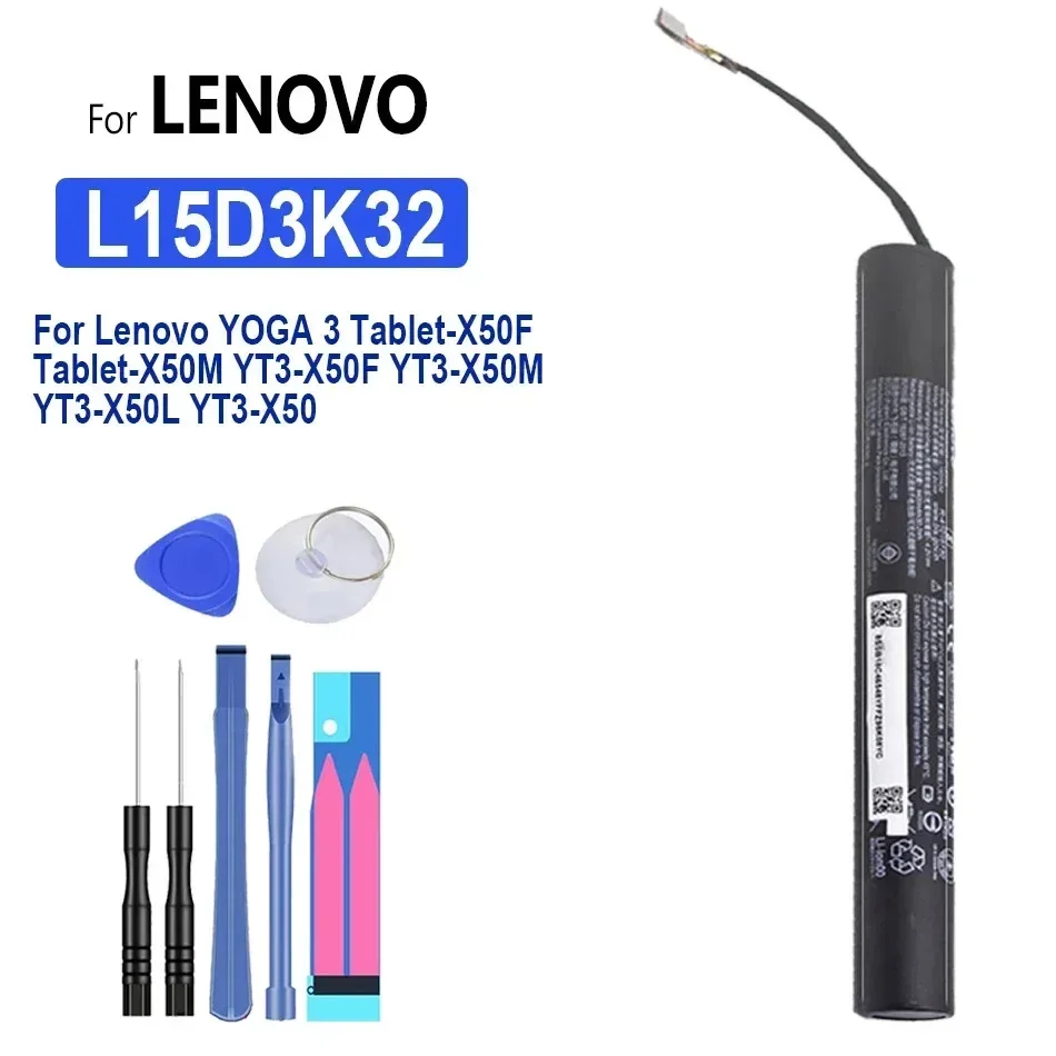 L15D3K32/L15C3K32 Сменный аккумулятор для Lenovo YOGA 3 Tablet-X50F Tablet-X50M YT3-X50F YT3-X50M YT3-X50L YT3-X50