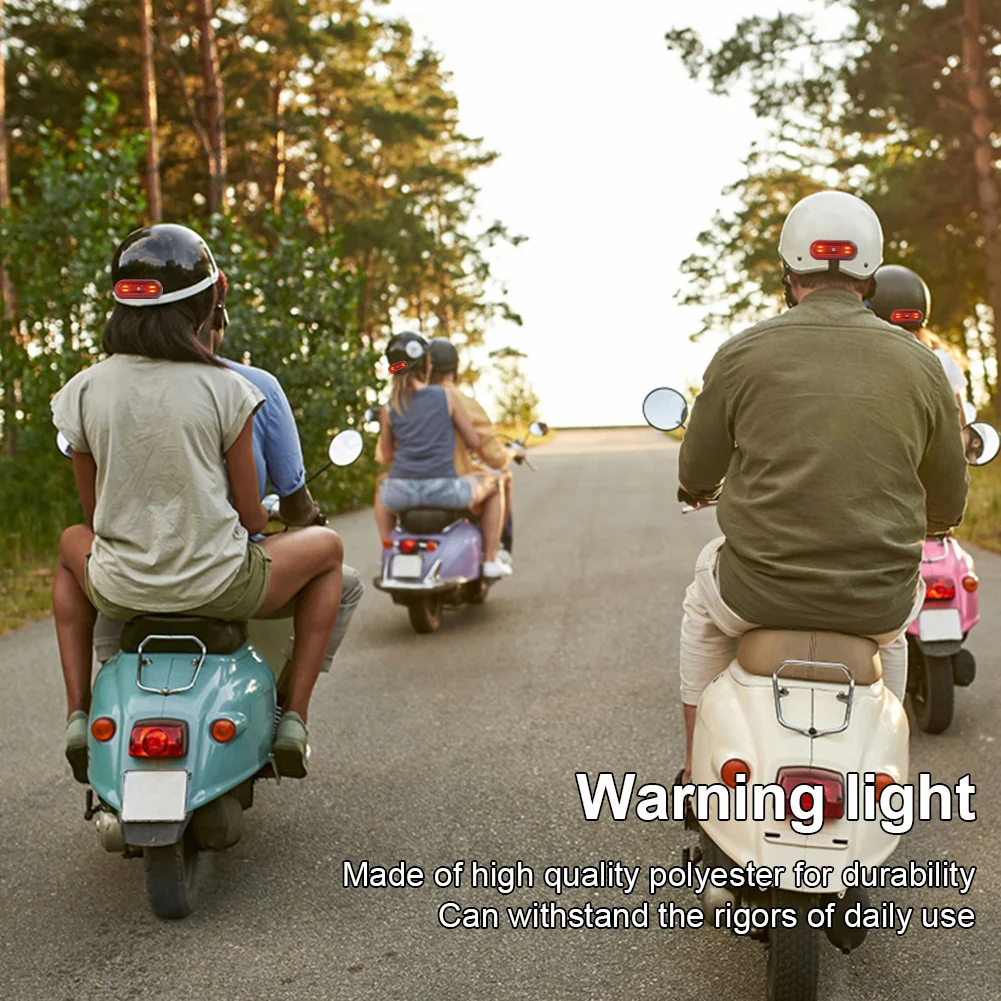 Водонепроницаемый IPX4 Задний Фонарь Для Велосипеда Мотоциклетный Шлем Сигнал
