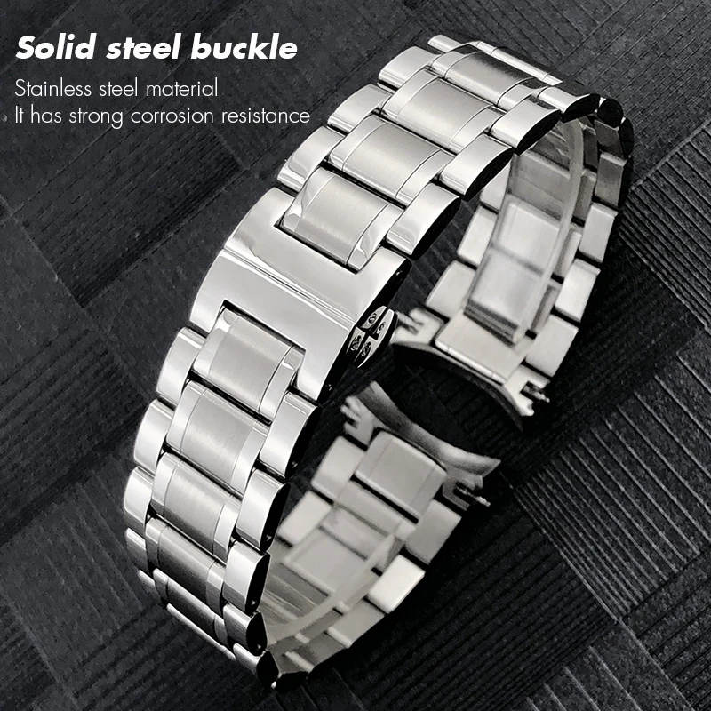 Высококачественный ремешок из нержавеющей стали 19 мм 20 21 для Longines L2 L2.628 673 518 793 755