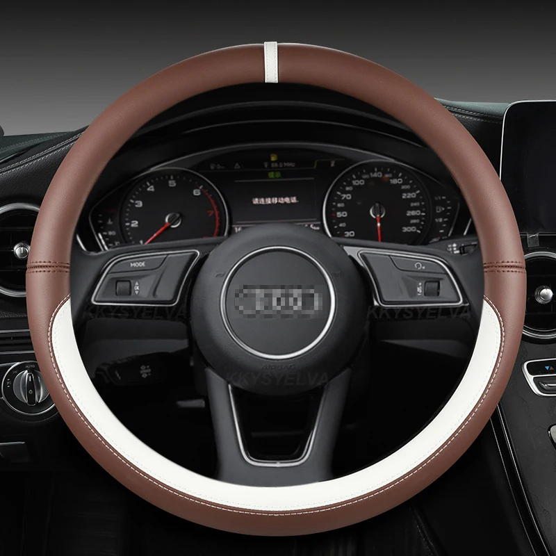 

Искусственная кожа для Audi A1 A3 A4 A5 A6 A7 A8 Q2 Q3 Q5 Q7 Q8 S4 S3 S5 S6 S8 RS6 RS4, аксессуары для автомобиля, 38 см, 15 дюймов