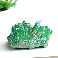 100 natural quartz cluster electroplated column raw crystals reiki mineral ore for ornaments aquarium home decor healing stone