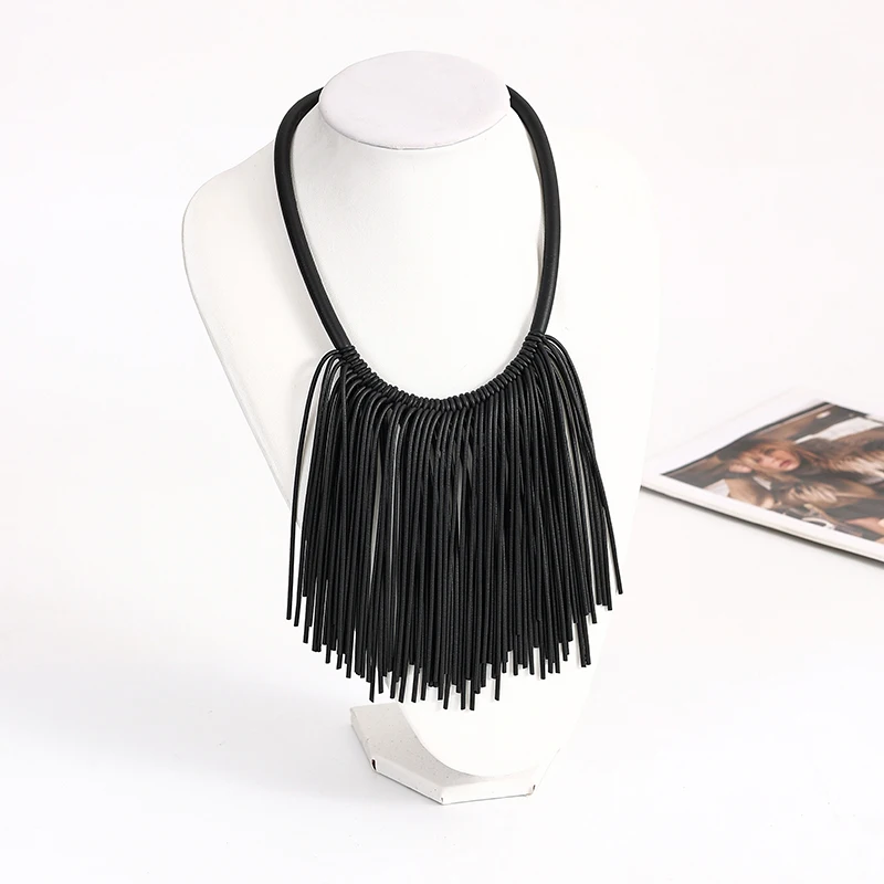 New Designer Handmade Punk Style Chokers Necklaces Silicone Rubber Unisex Torques Popular Clothes Accessories Unique Necklaces