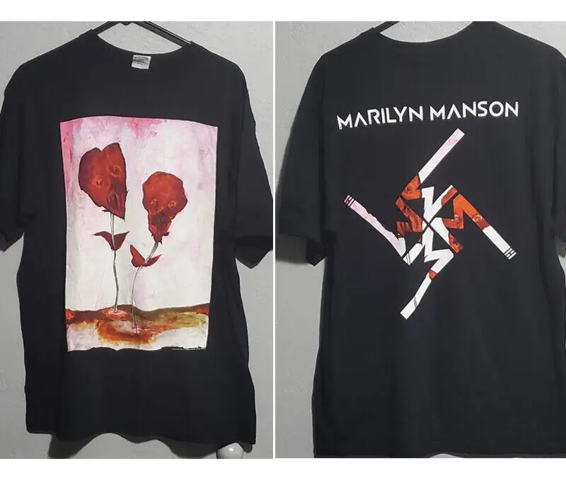 Мэрилин Мэнсон цветы зла 2013 футболка с коротким рукавом NH9723