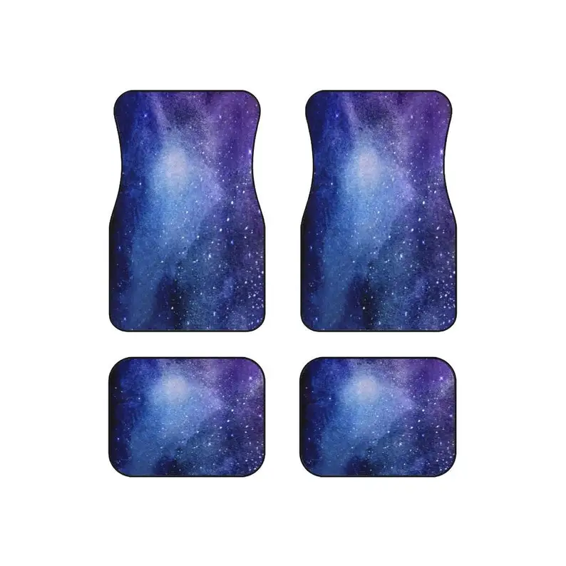 

blue and purple cosmic car mats (Set of 4)| celestial design| car accessory