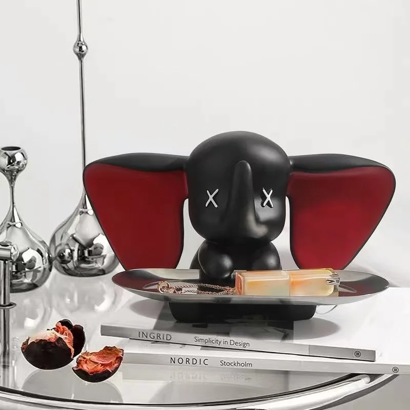 Лоток для хранения смолы Dumbo ключи домашнего домашние миниатюры с конфетами