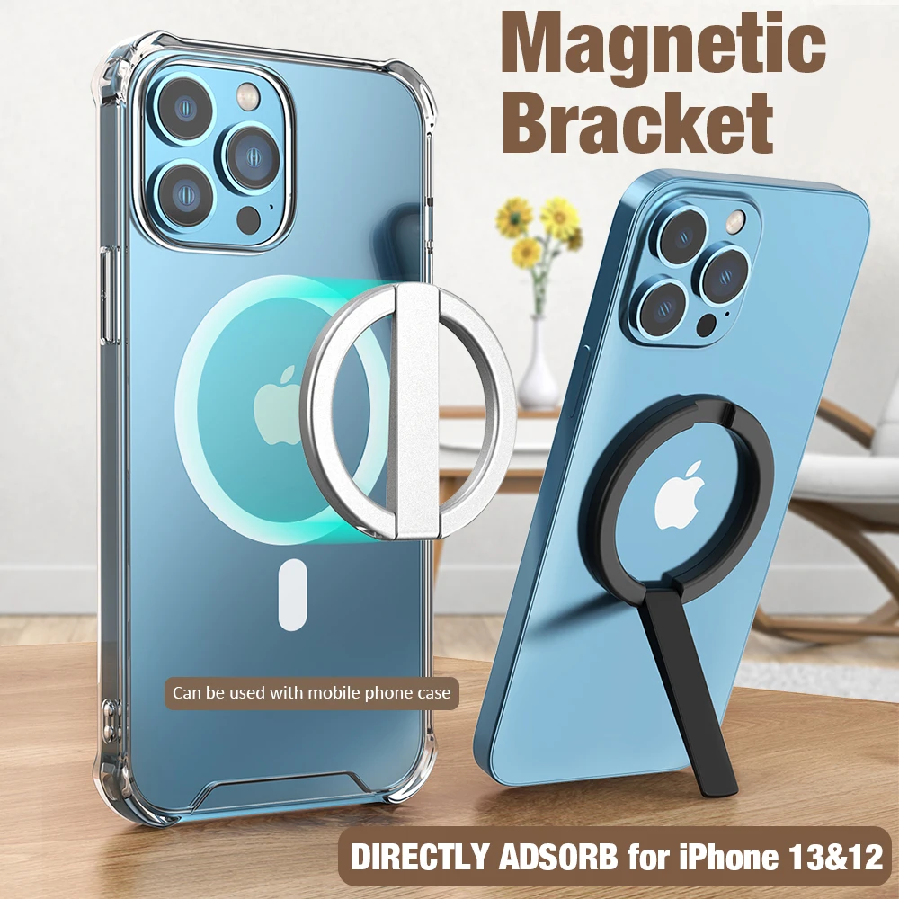 

Portable Magnetic Cell Phone Ring Holder for iPhone 13 12 Series Magnet Removable Cell Phone Grip Kickstand Phone stand