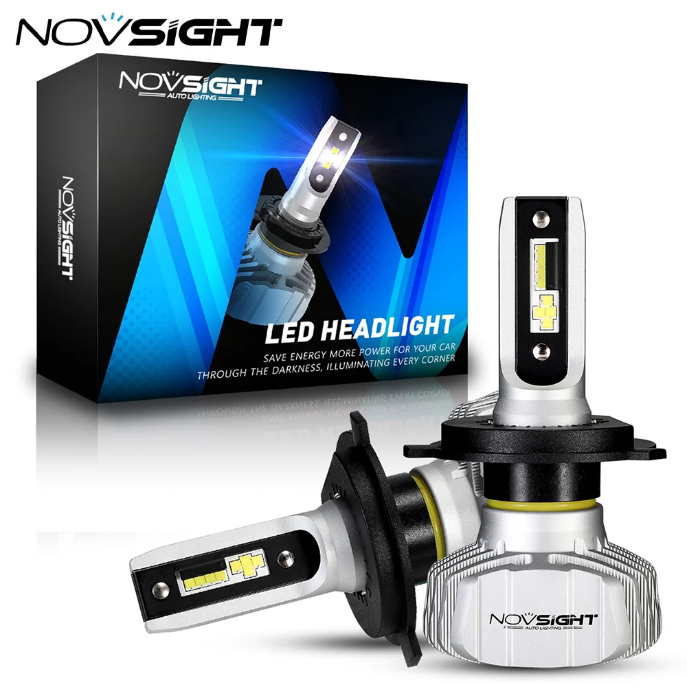

NOVSIGHT Motocycle LED Headlight H7 H4 Moto Headlamp 10000LM 6500K 12V 24V Led Lights Headlamp Fog Light Bulbs Headlight For Car