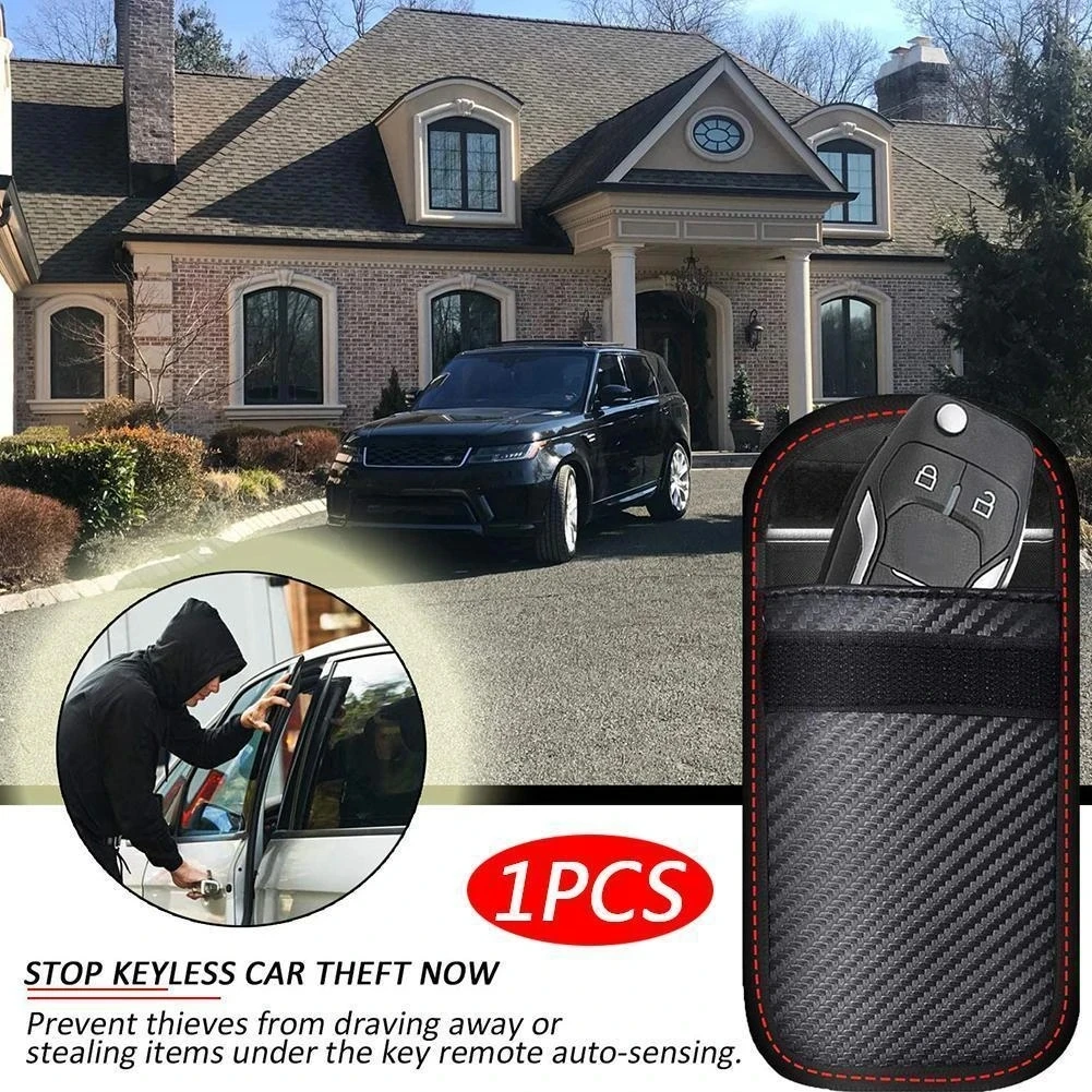 

Car Key Signal Shielding Box Remote Control Key Storage Protection Bag Shielding Signal Anti-Theft And Anti-Lost Car Accessories