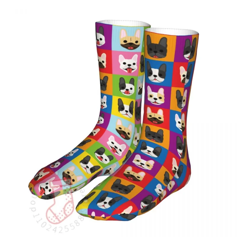 

Compression Fren Bulldog Dog Woman Socks 2022 Female Animal Sports Socks
