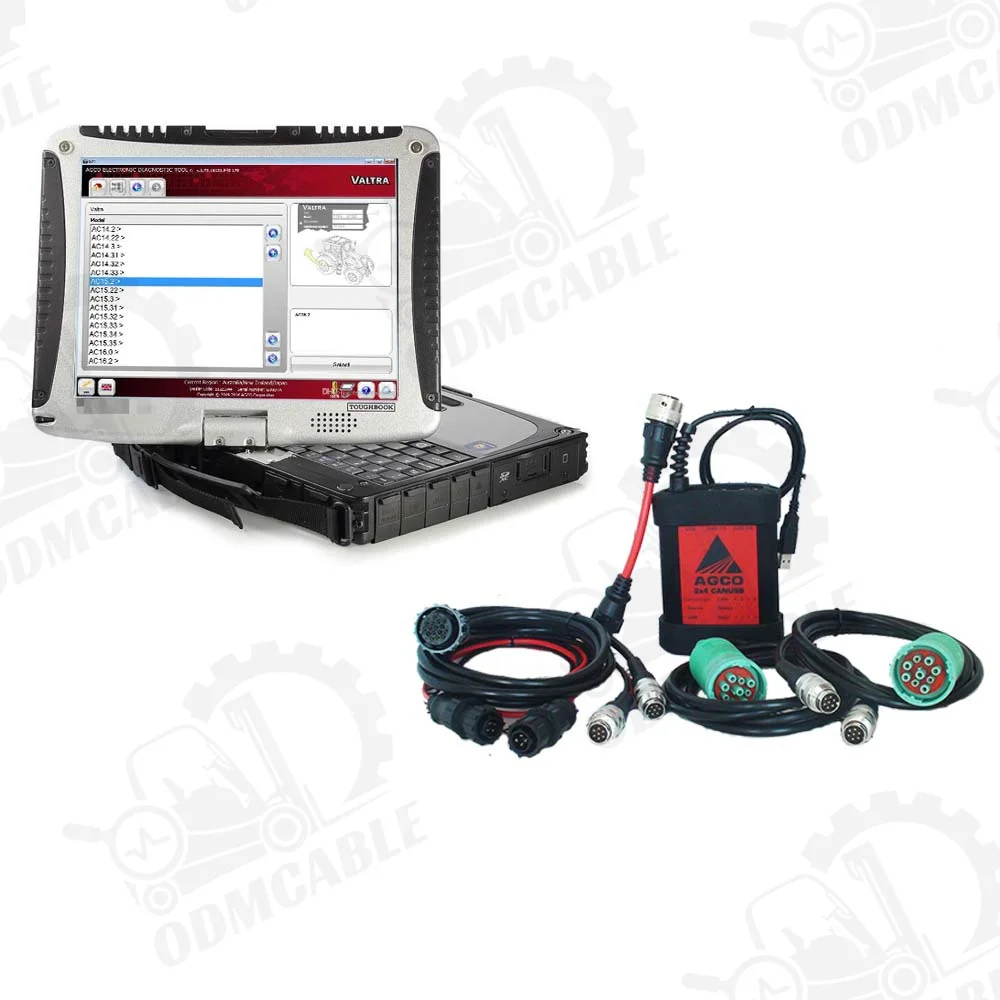 Для AGCO диагностический комплект для AGCO CANBUS FENDT fendays Massey Ferguson для AGCO-CF19 SISU Power WinEEM4 сервисный Инструмент + CF19 ноутбук