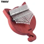 TREELF TF-17CAT Kalimba 17 клавиш Kalimba твердая древесина пальцевое пианино пальцевое фортепиано на палец с настройкой фотомолотка