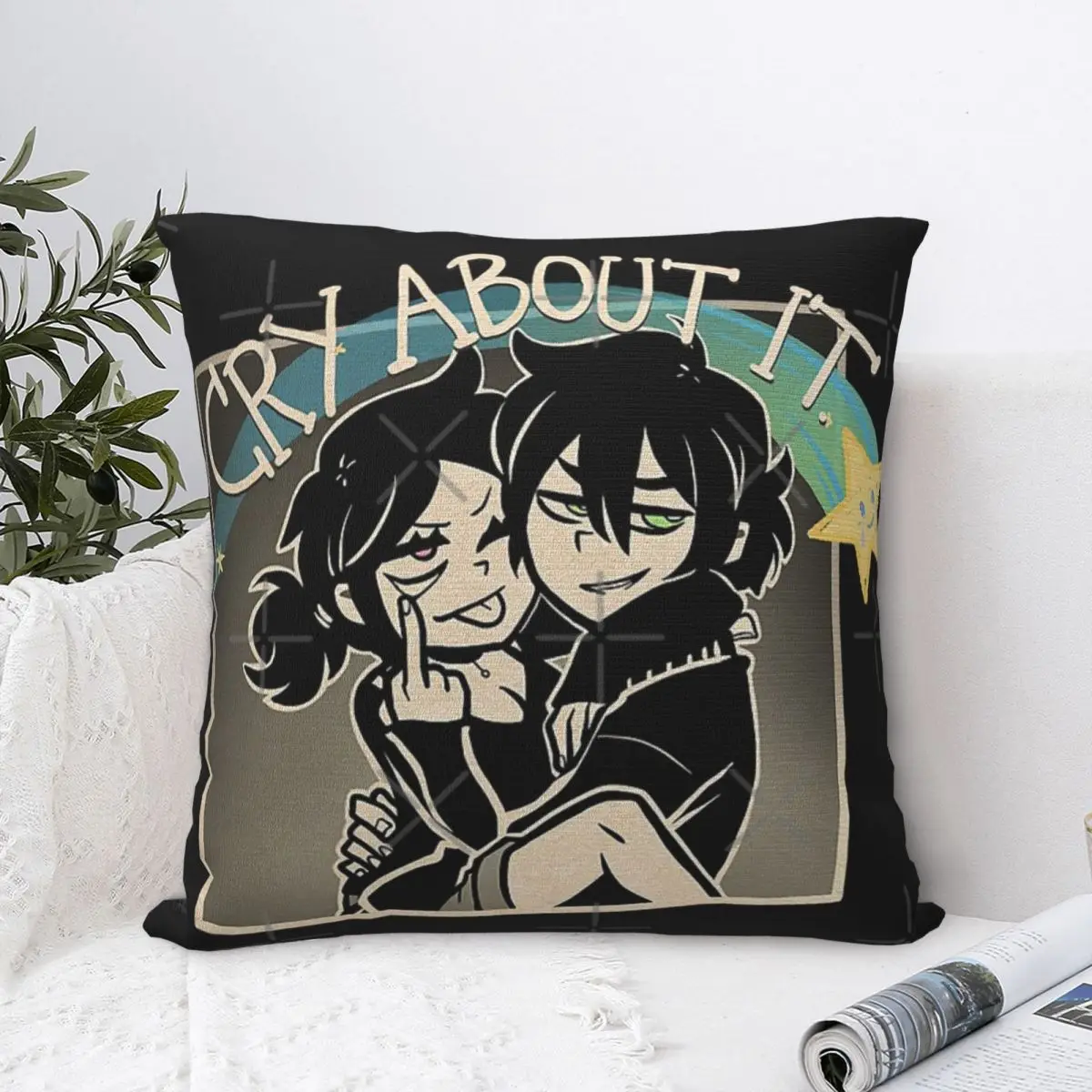 Чехол для подушки Энди и Лейли