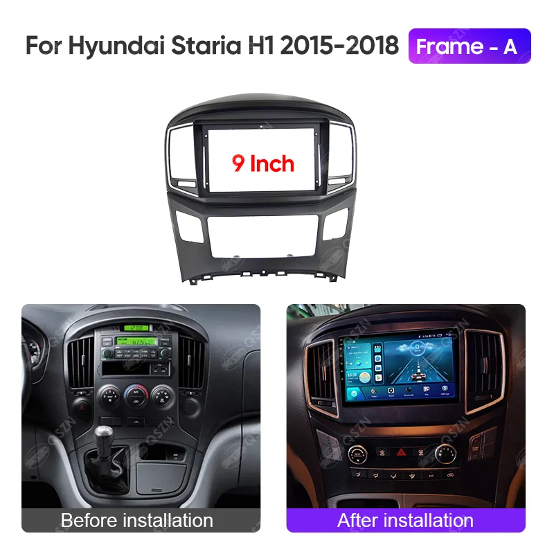 QSZN 9-дюймовый 2DIN автомобильный радиоприемник для HYUNDAI STAREX/H1 2015-2018 стерео
